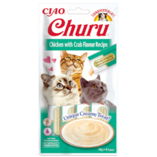 CHURU Snack líquido de frango com caranguejo para gatos